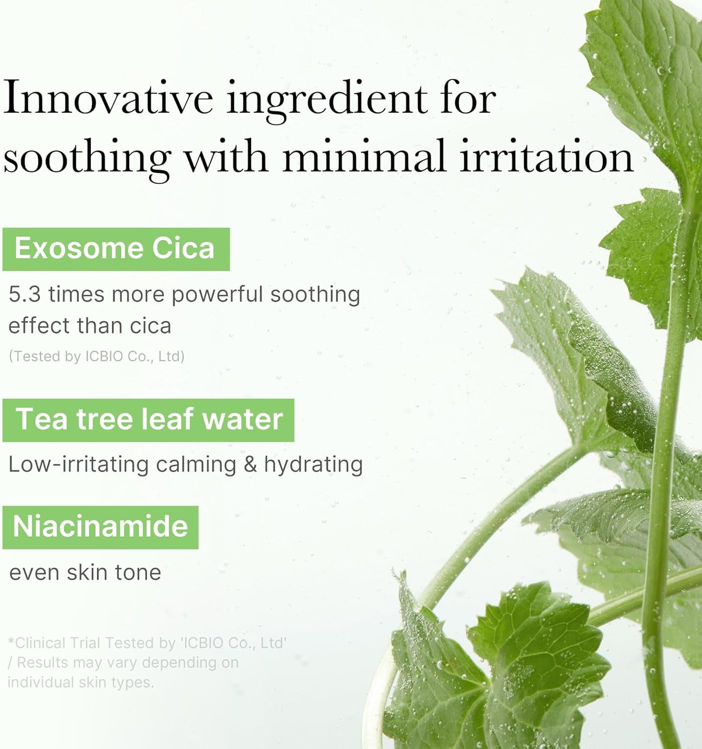Exosome CICA Tea Tree Calming Toner Pads for Sensitive Skin with Centella Asiatica - Reduces Redness & Breakouts, Low-Irritating & Hydrating Daily Care, Korean Vegan Skincare (100 Pads)