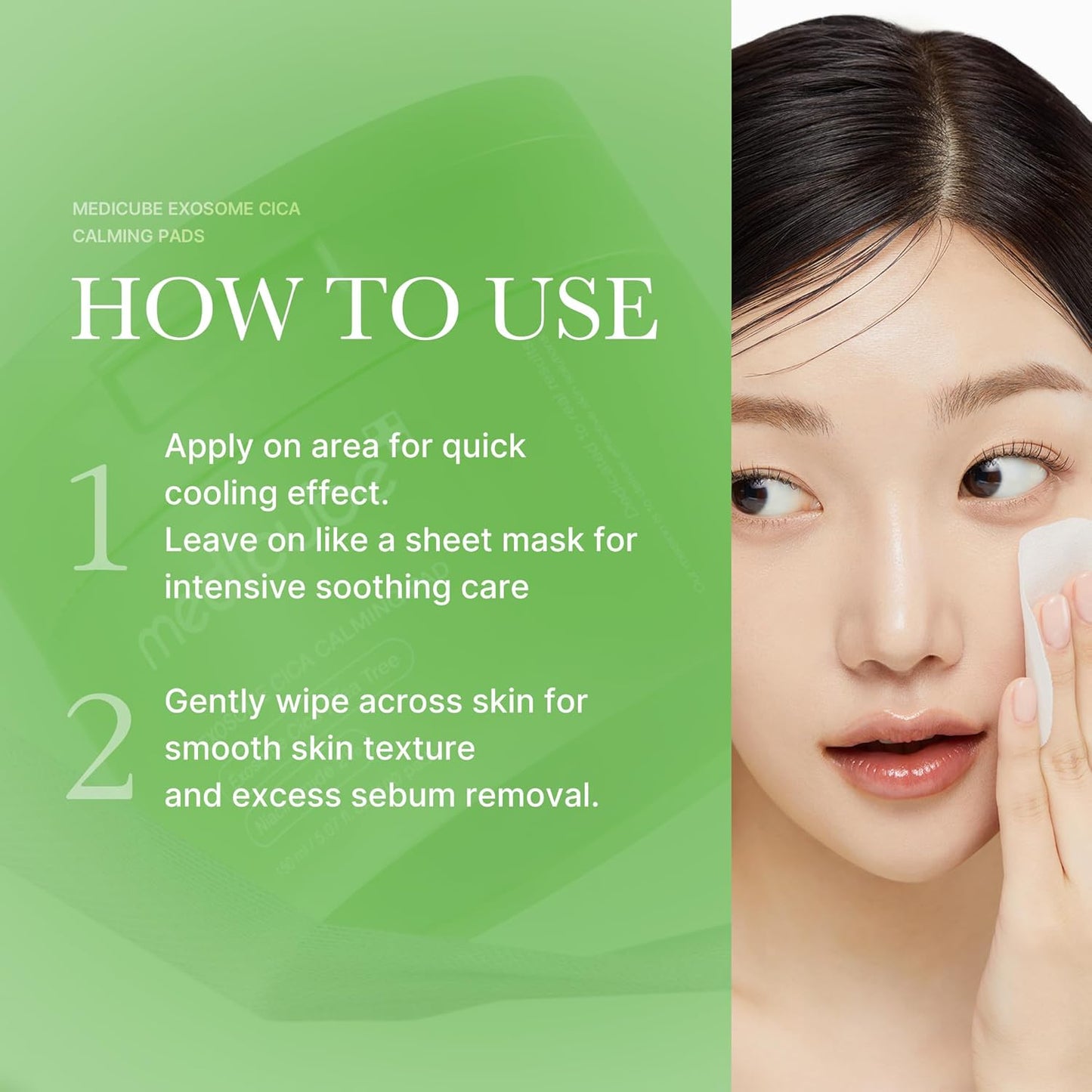 Exosome CICA Tea Tree Calming Toner Pads for Sensitive Skin with Centella Asiatica - Reduces Redness & Breakouts, Low-Irritating & Hydrating Daily Care, Korean Vegan Skincare (100 Pads)